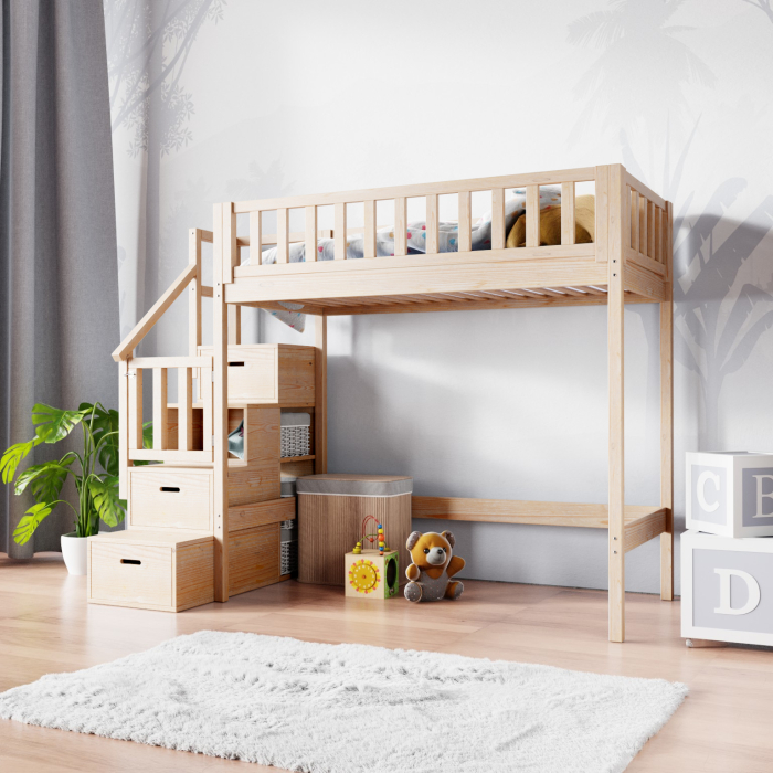 hoogslaper met trap kinderkamer